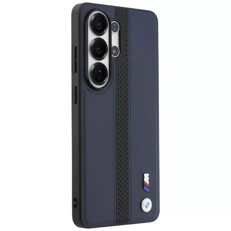 BMW Perforated Stripe Logo MagSafe puzdro pre Samsung Galaxy S26 Ultra - Navy Blue