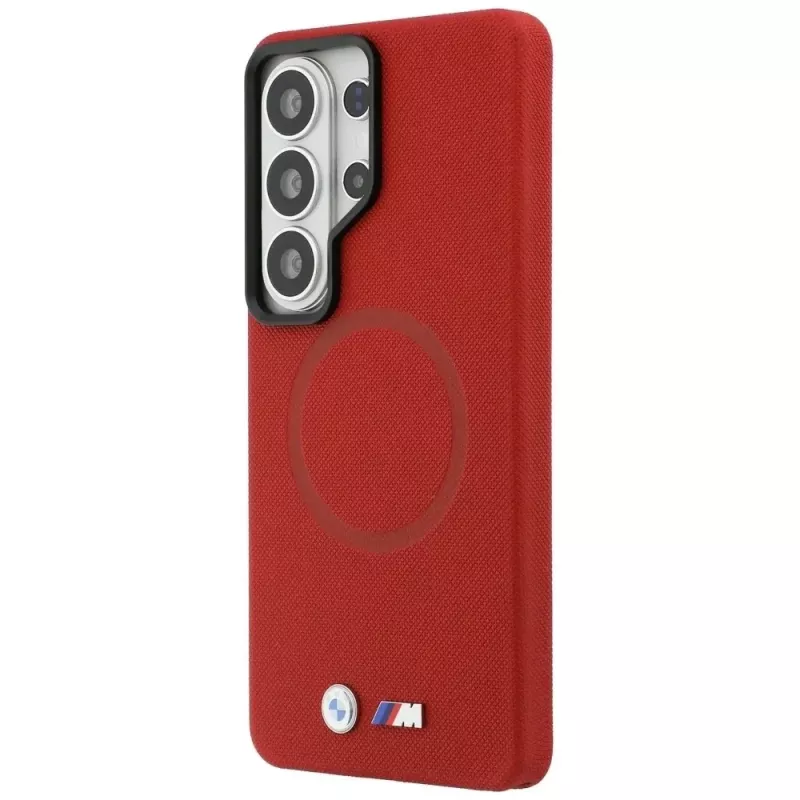BMW M Metal Logo MagSafe puzdro pre Samsung Galaxy S26 Ultra červené