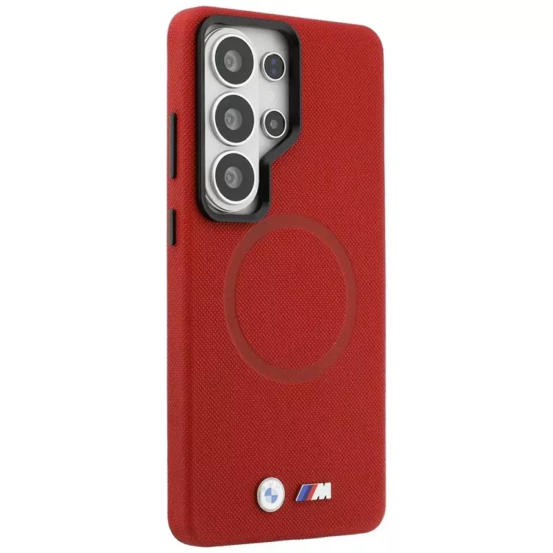 BMW M Metal Logo MagSafe puzdro pre Samsung Galaxy S26 Ultra červené