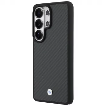 BMW Sign Magnetic Carbon Fiber MagSafe puzdro pre Samsung Galaxy S26 Ultra čierne