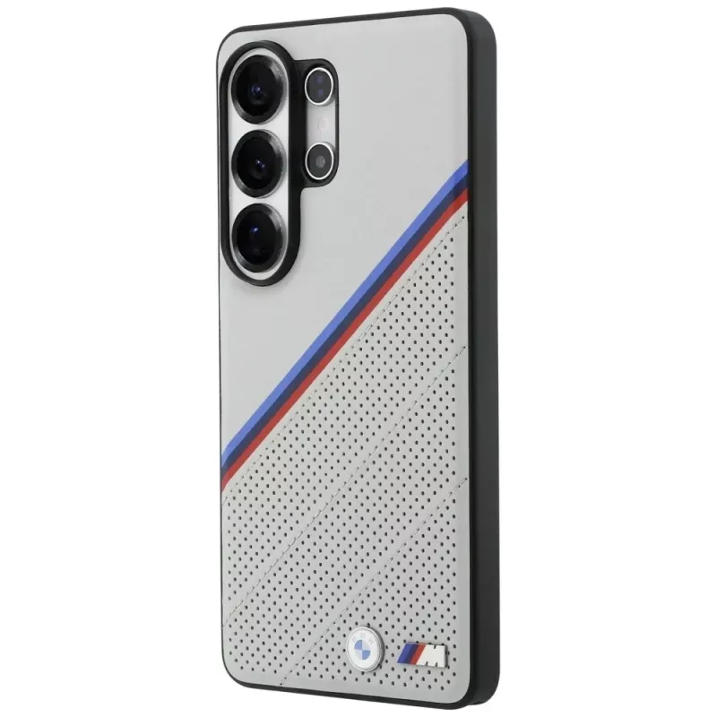 BMW Tricolor Metal Logo MagSafe puzdro pre Samsung Galaxy S26 Ultra sivé