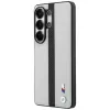 BMW Perforated Stripe Logo MagSafe puzdro pre Samsung Galaxy S26 Ultra sivé