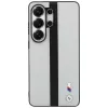 BMW Perforated Stripe Logo MagSafe puzdro pre Samsung Galaxy S26 Ultra sivé