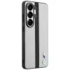 BMW Perforated Stripe Logo MagSafe puzdro pre Samsung Galaxy S26 Ultra sivé