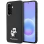 Puzdro Karl Lagerfeld Saffiano s Karl & Choupette Metal Logo pre Samsung Galaxy A57 5G, čierne
