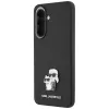 Puzdro Karl Lagerfeld Saffiano s Karl & Choupette Metal Logo pre Samsung Galaxy A57 5G, čierne