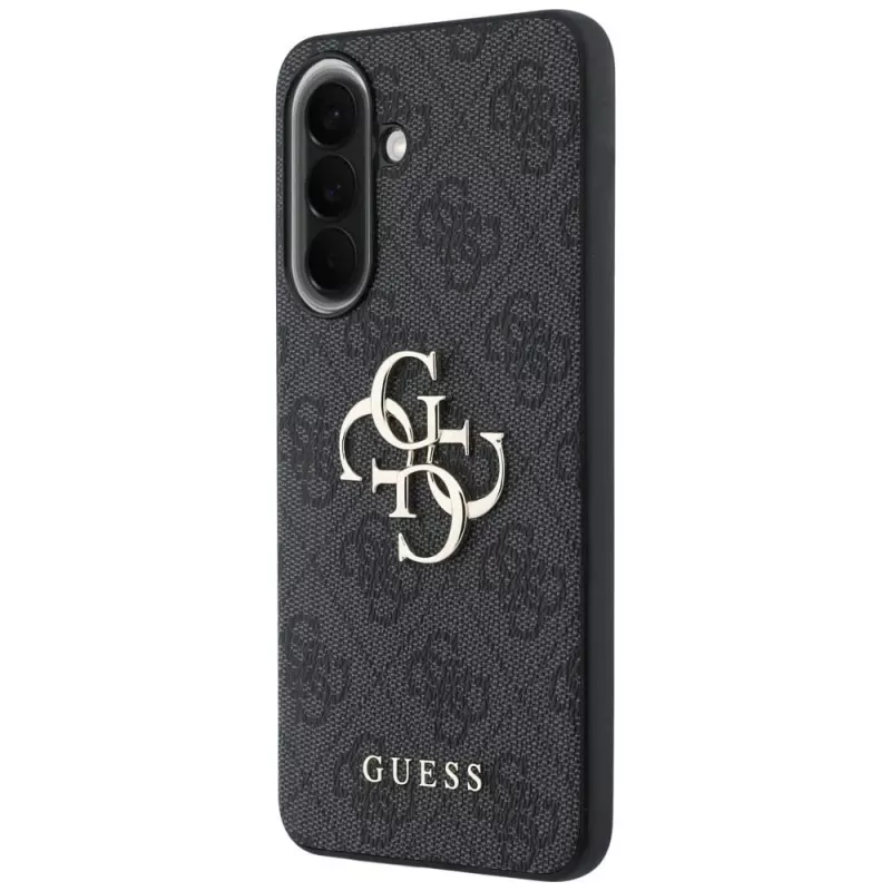 Guess Leather 4G Metal Logo puzdro pre Samsung Galaxy A57 5G, čierne