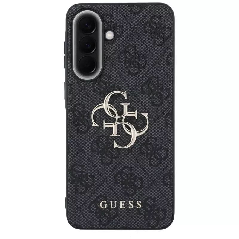 Guess Leather 4G Metal Logo puzdro pre Samsung Galaxy A57 5G, čierne