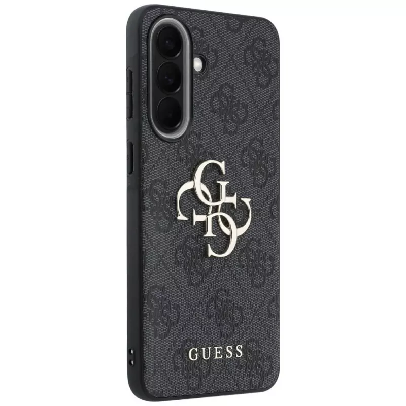 Guess Leather 4G Metal Logo puzdro pre Samsung Galaxy A57 5G, čierne