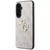 Guess Leder 4G Metal Logo puzdro pre Samsung Galaxy A37 5G ružové