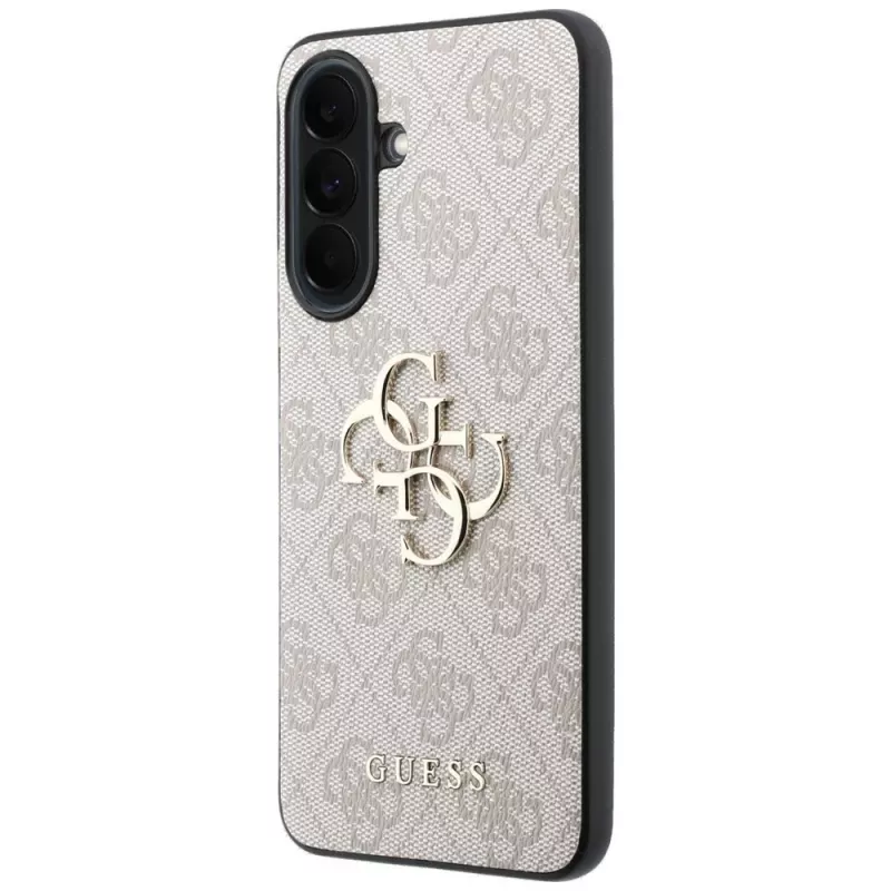 Guess Leder 4G Metal Logo puzdro pre Samsung Galaxy A37 5G ružové