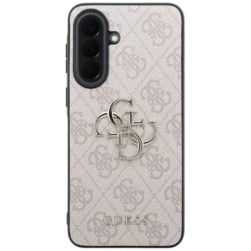 Guess Leder 4G Metal Logo puzdro pre Samsung Galaxy A37 5G ružové