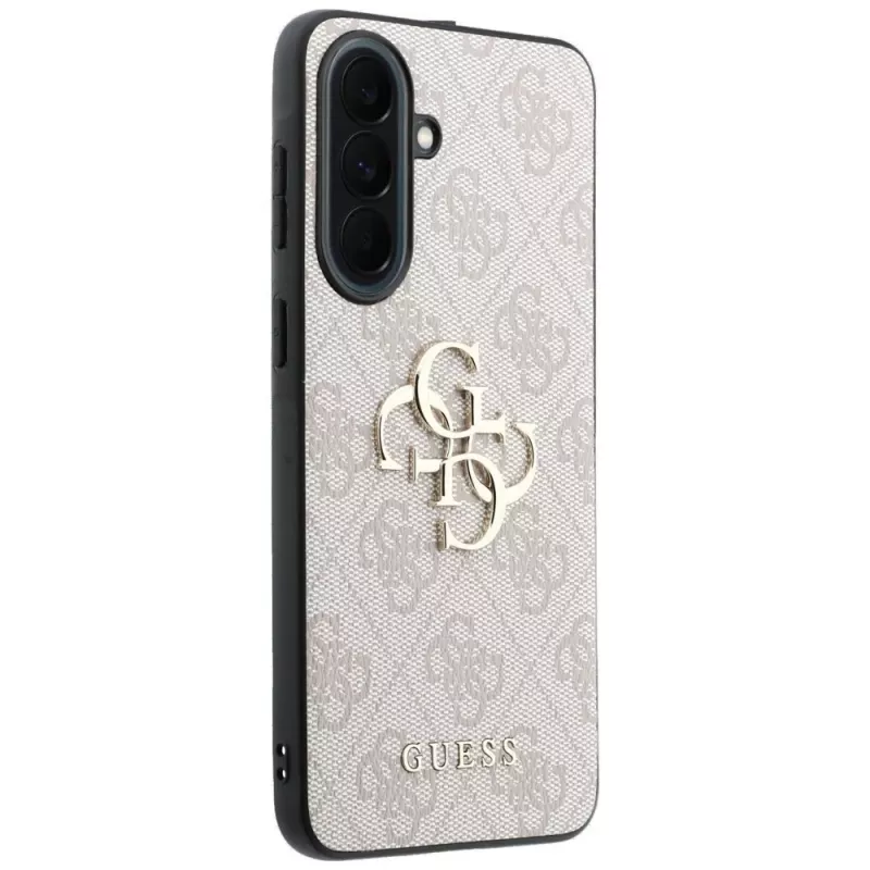 Guess Leder 4G Metal Logo puzdro pre Samsung Galaxy A37 5G ružové