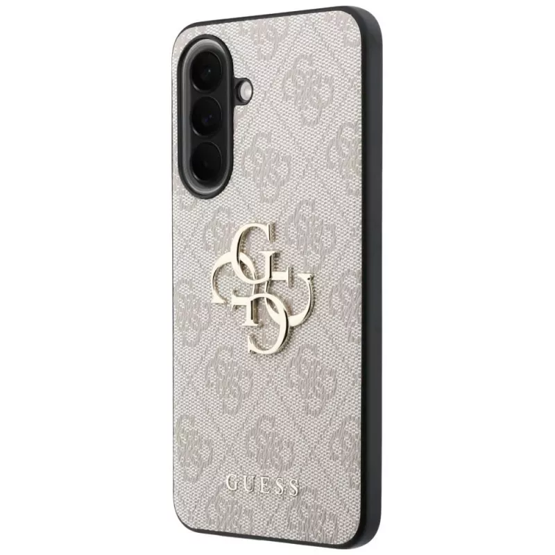 Guess Leather 4G Metal Logo puzdro pre Samsung Galaxy A57 5G ružové