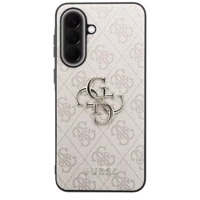 Guess Leather 4G Metal Logo puzdro pre Samsung Galaxy A57 5G ružové