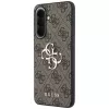 Guess Leather 4G Metal Logo puzdro pre Samsung Galaxy A37 5G - hnedá