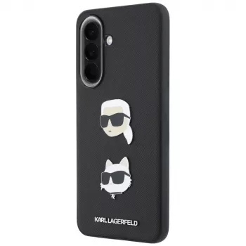 KARL LAGERFELD ochranné puzdro pre Samsung Galaxy A57 5G, čierna, s Karl & Choupette Heads, Pins & Logo