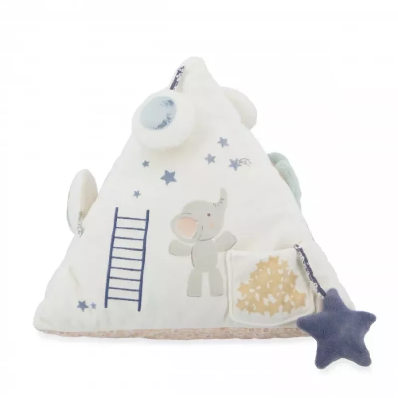 Kaloo Petites Chansons soft skladacia hračka - senzorická pyramída