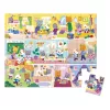 Janod puzzle v kufríku denný režim 24 dielov 3+ Made in France
