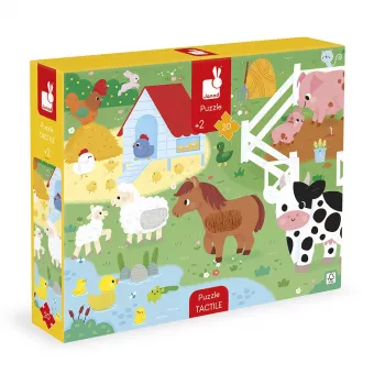 Janod Sensory Touch Puzzle Farma 20 dielikov 2+