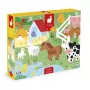 Janod Sensory Touch Puzzle Farma 20 dielikov 2+