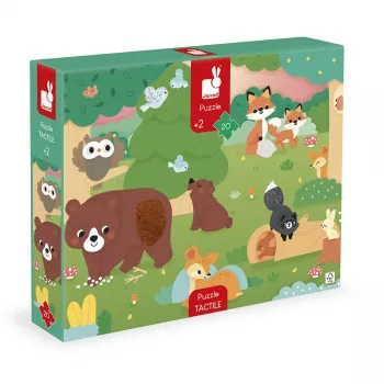 Janod Sensory Touch Puzzle Les 20 dielikov 2+