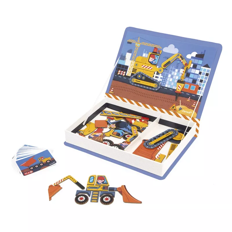 Janod Magnetibook Stavenisko magnetická vzdelávacia hra