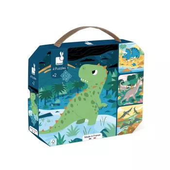 Janod Magneti'Book Dinosaury magnetická vzdelávacia hra 40 dielikov J02541