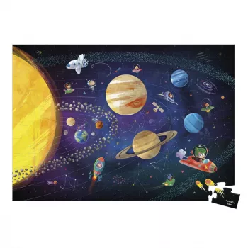 Janod Puzzle Slnečná sústava 100 dielikov