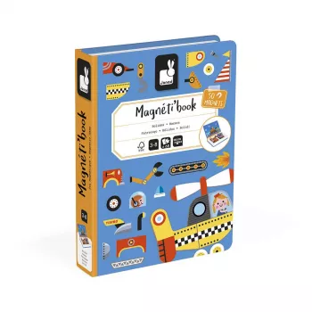 Janod Magnetibook Vozidlá magnetická aktivitná kniha