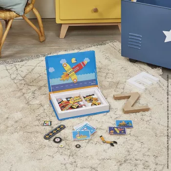 Janod Magnetibook Vozidlá magnetická aktivitná kniha