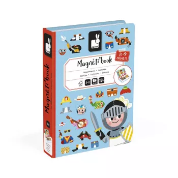 Janod Magnetibook Kostýmy Chlapec magnetická vzdelávacia hračka - 36 dielikov