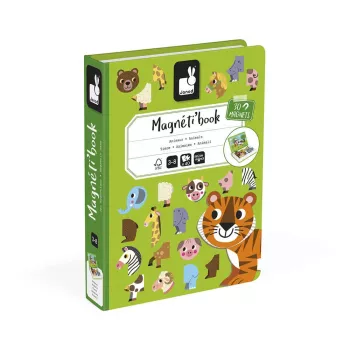 Janod Magnetibook Zvieratá magnetická knižná hra