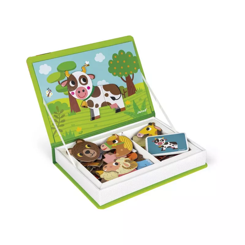 Janod Magnetibook Zvieratá magnetická knižná hra