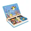 Janod Magnetibook Tropické ryby magnetická puzzle kniha 3+