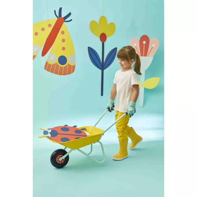 Janod Little Gardener kovová fúrik pre deti 2+