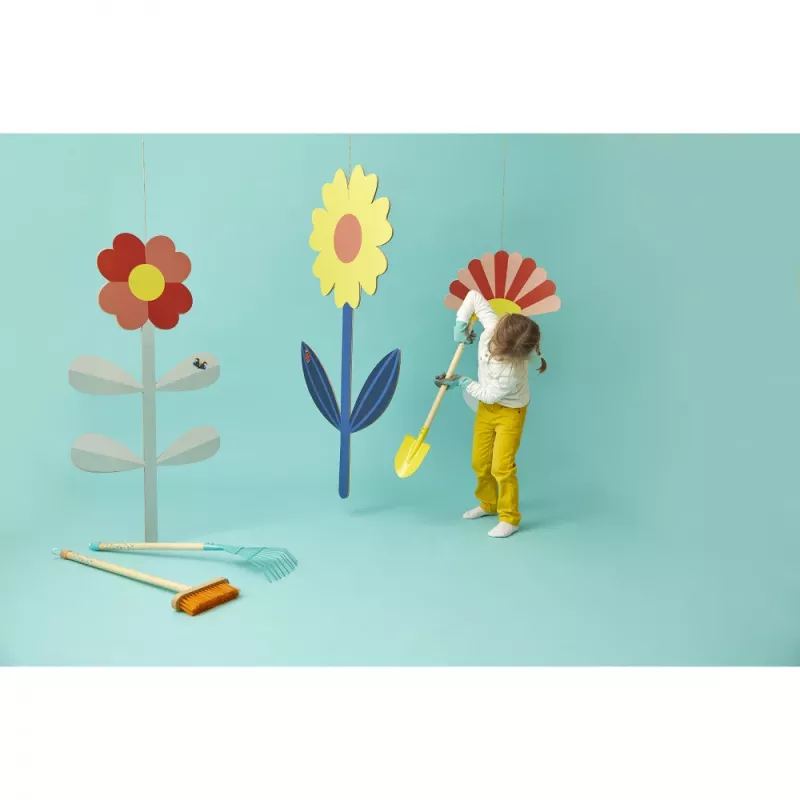 Janod Little Gardener kovová lopata oranžová