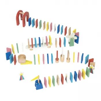 Janod Domino Prekážková dráha 100 dielov 3+