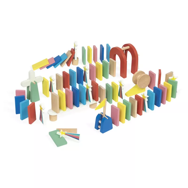 Janod Domino Prekážková dráha 100 dielov 3+