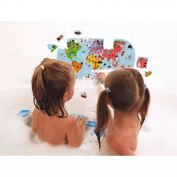 Janod Mapa sveta 28-dielne magnetické puzzle