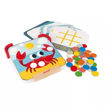 Janod Magnetické drevené puzzle - Učíme sa farby