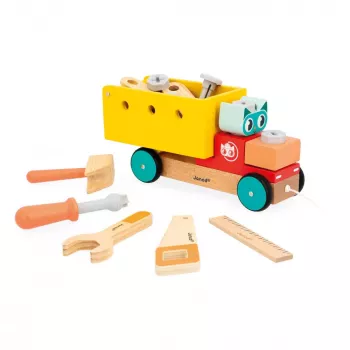 Janod Brico'Kids 2+ Ťahacia montážna nákladiaka