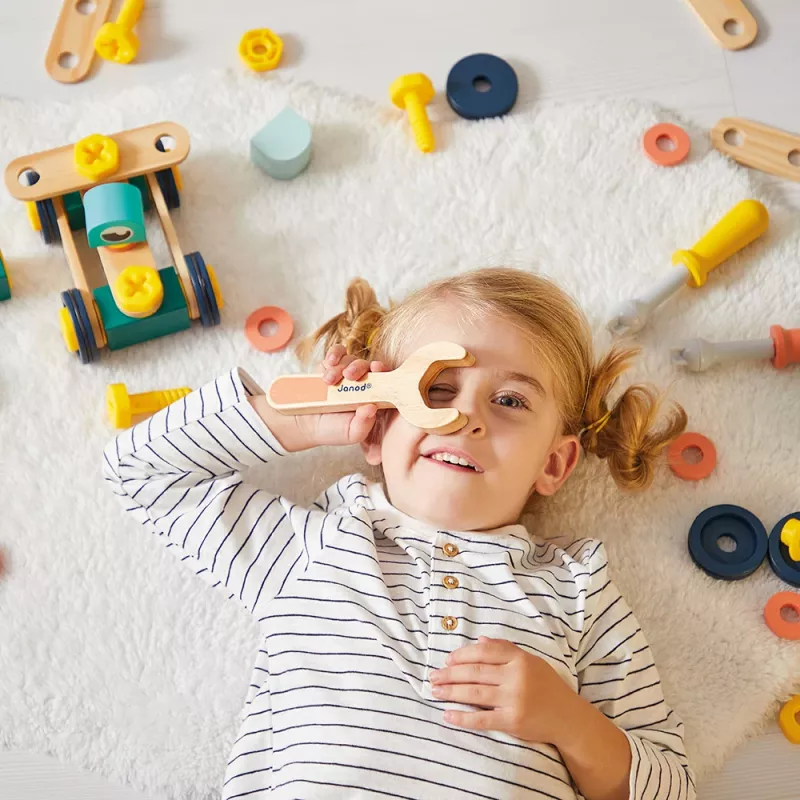 Janod Brico'kids 100-dielna stavebnica od 3 rokov