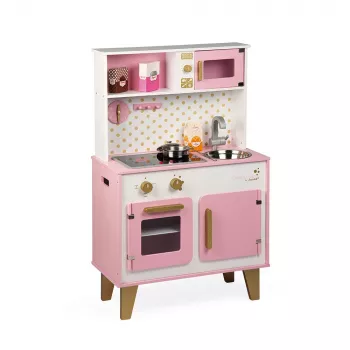 Janod Candy Chic Veľká drevená kuchynka so zvukom