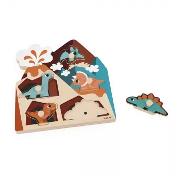 Janod Hudobné puzzle Dinosaury 18m+