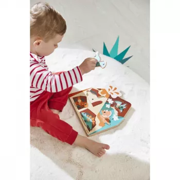 Janod Hudobné puzzle Dinosaury 18m+