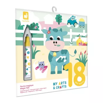 Janod Vodová maľovacia knižka Farma na opakované maľovanie My Arts & Crafts 18m+
