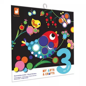 Janod My Arts & Crafts okrúhle samolepky kreatívna viacfarebná sada