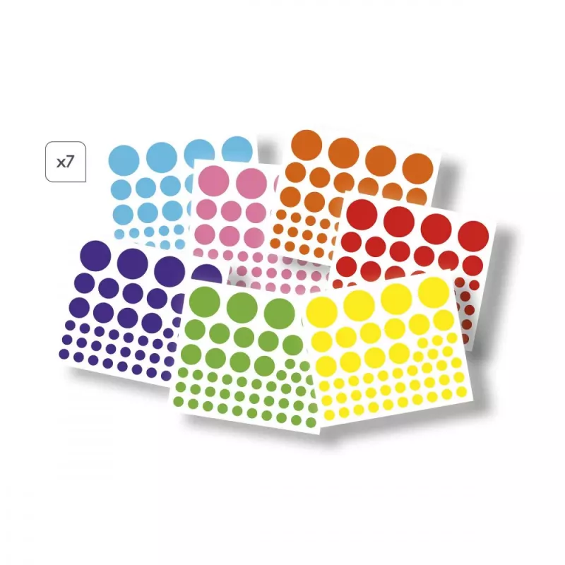 Janod My Arts & Crafts okrúhle samolepky kreatívna viacfarebná sada