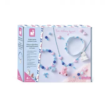 Janod DIY sada na výrobu šperkov malé zvieratká 6+